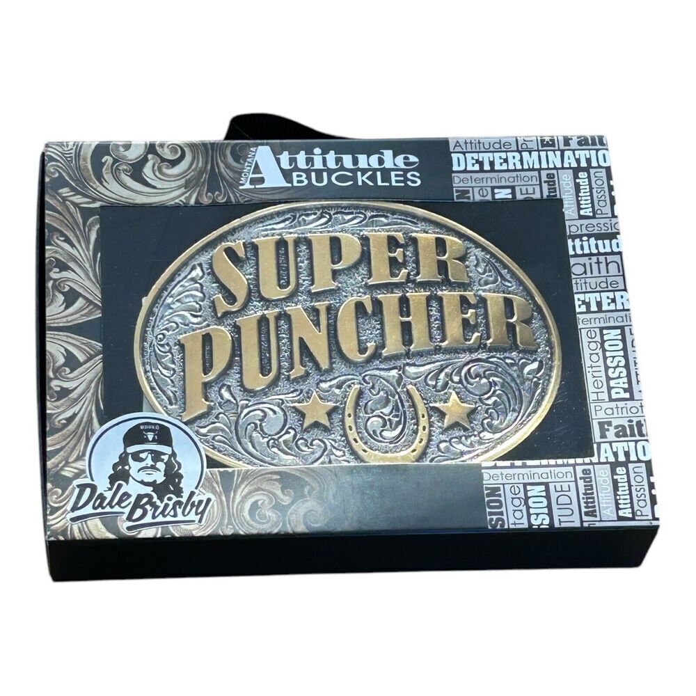 Montana Silversmiths Dale Brisby Super Puncher Attitude Belt Buckle New In Box